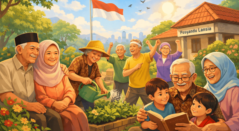 Menuju Senja yang Bermakna: Pilar Kebahagiaan Lansia di Indonesia